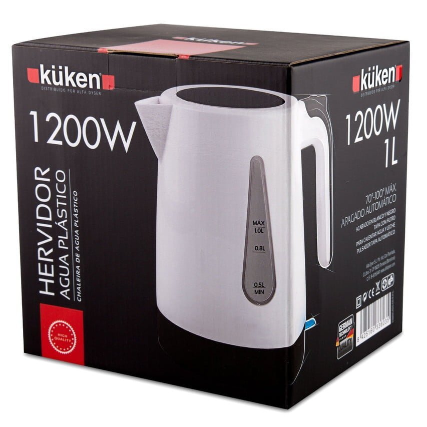 HERVIDOR AGUA ELÉCTRICO 1L 1200W KÜKEN – Bild 2