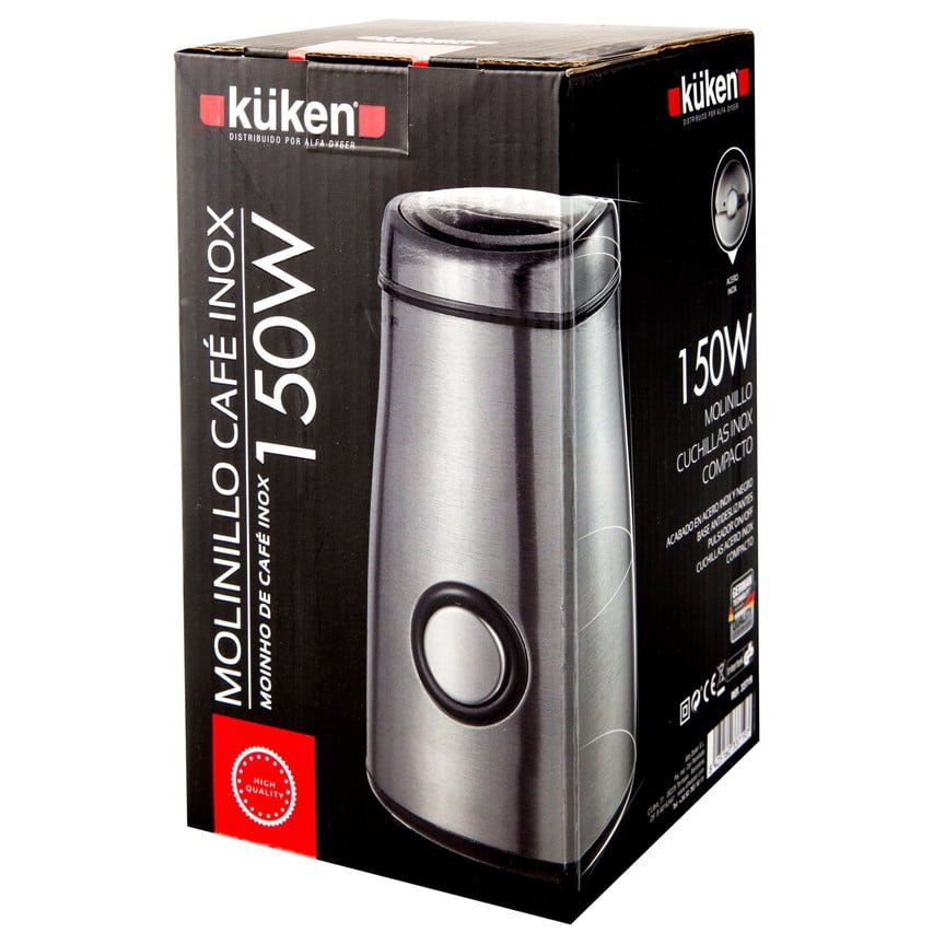 MOLINILLO DE CAFÉ 150W INOX KÜKEN - Imagen 2
