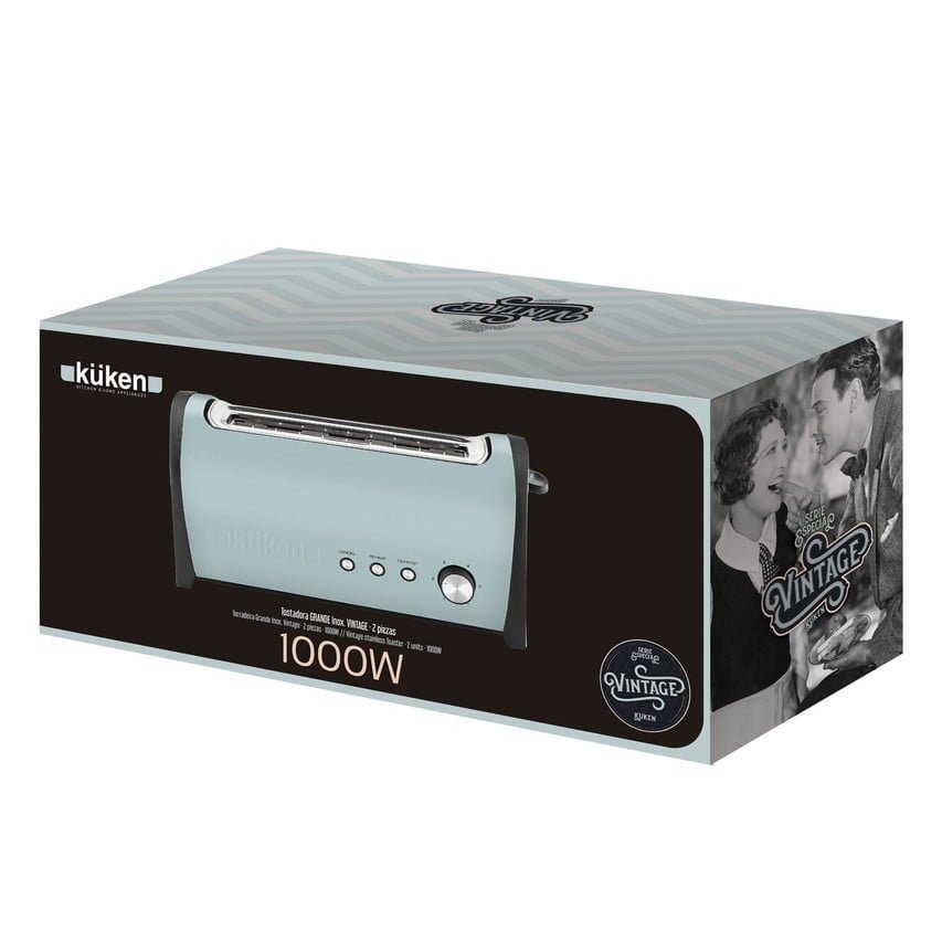 Grüne Toasterbox im Vintage-Stil