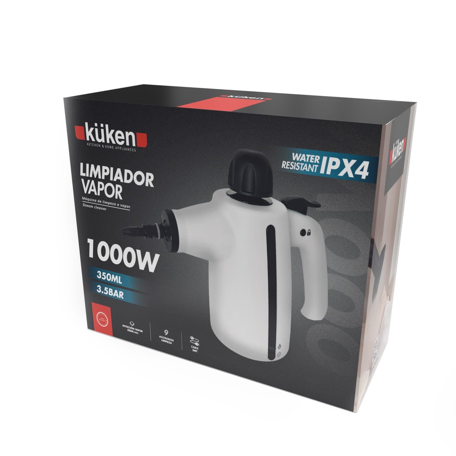 LIMPIADOR DE VAPOR 1000W 3BAR KÜKEN – Image 4