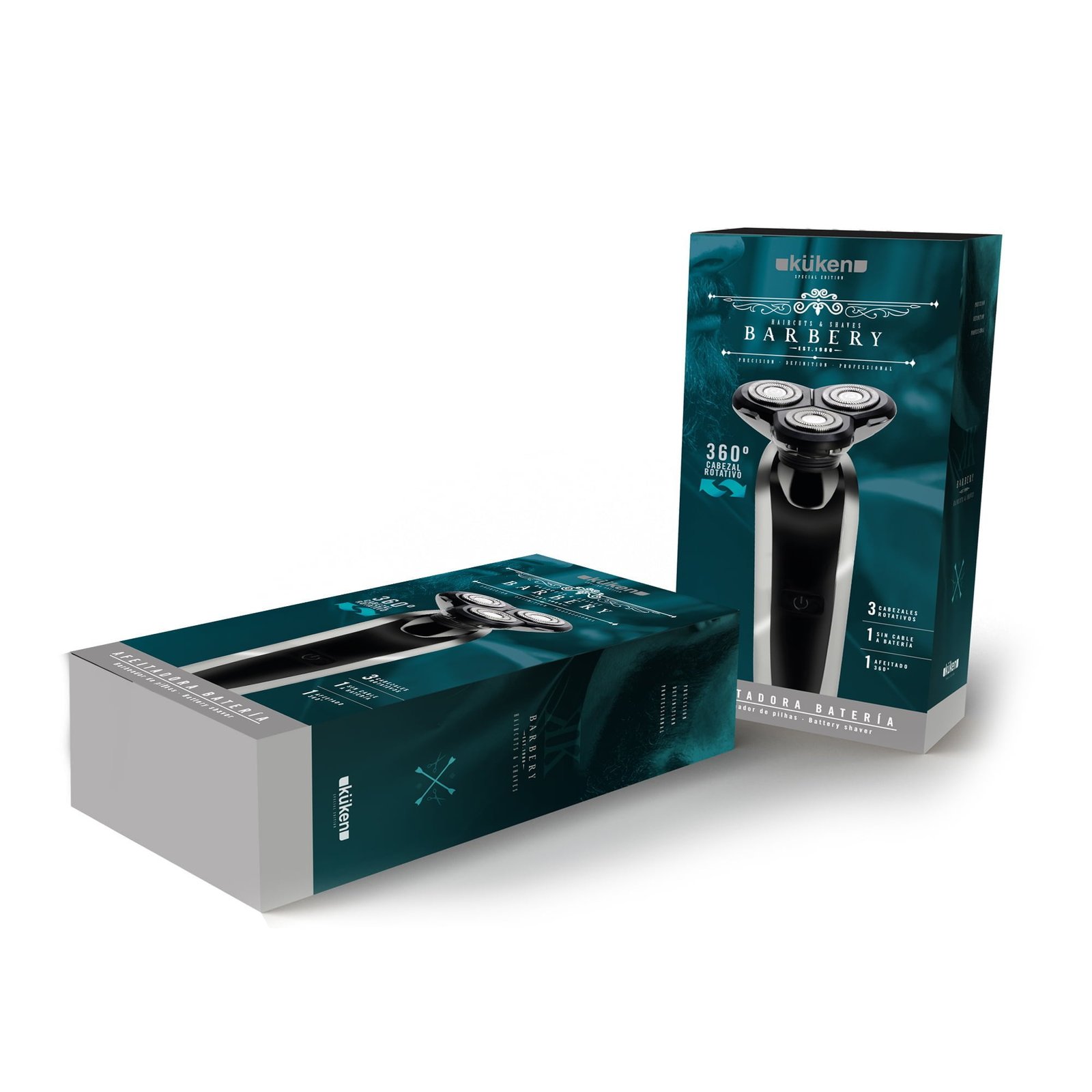 AFEITADORA BATERIA CON CABEZAL ROTATIVO KUKEN 3W - Image 4