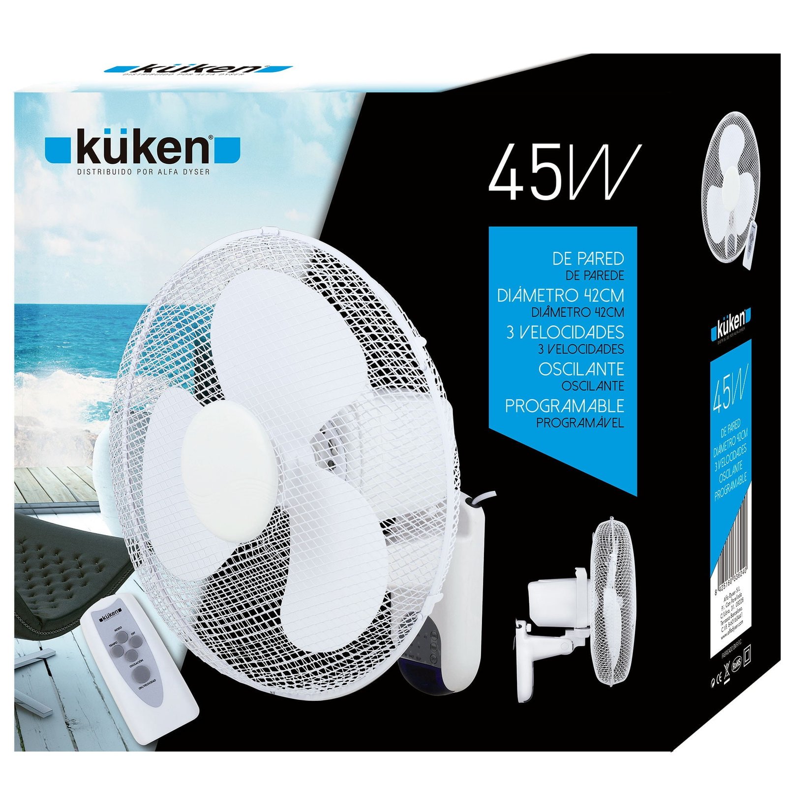 WALL FAN 45W REMOTE CONTROL - Image 4