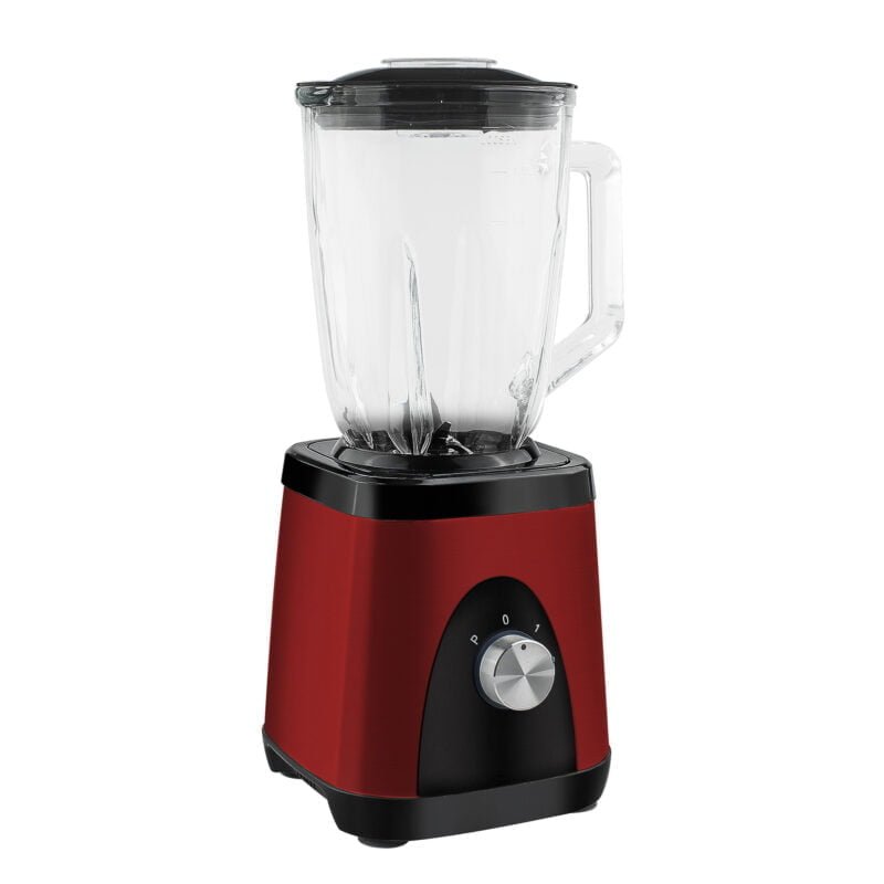 GLASS BLENDER GLASS RED 1.5L 1000W KÜKEN