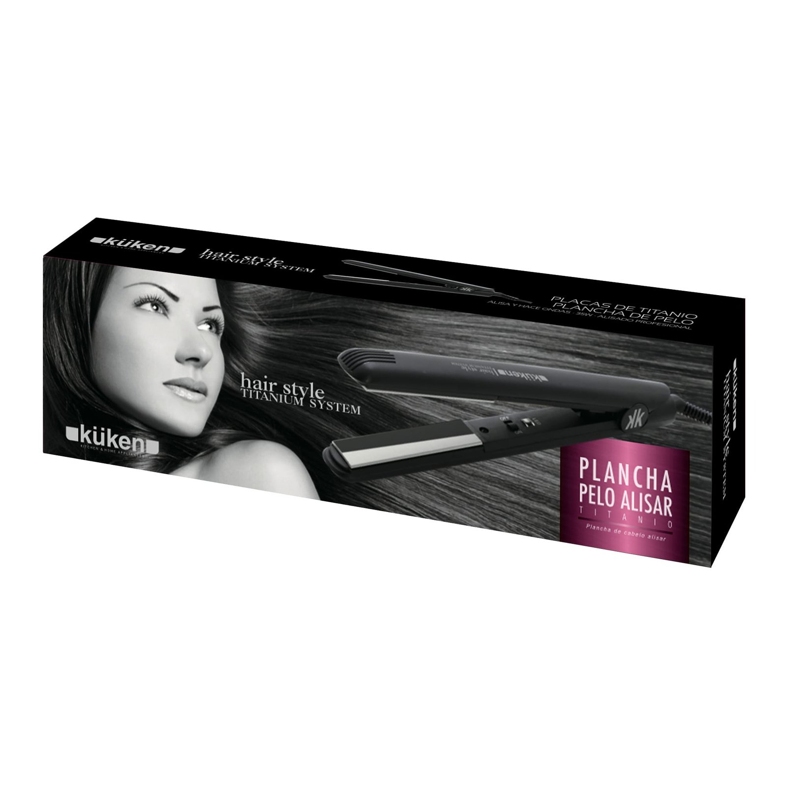 PLANCHA PELO ALISAR TITANIO 35W KÜKEN – Bild 3