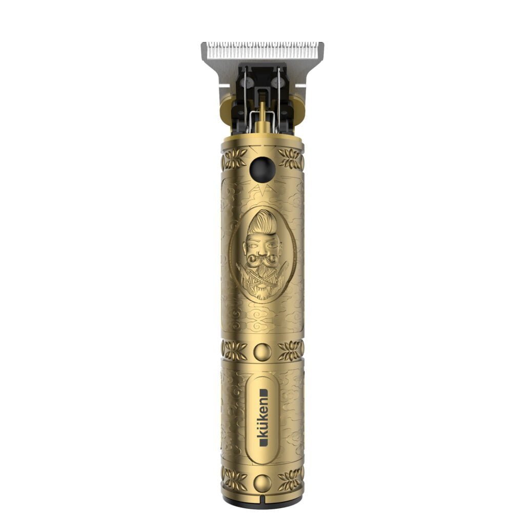 PROFESSIONAL METAL HAIR CLIPPER GOLD 5W. KUKEN