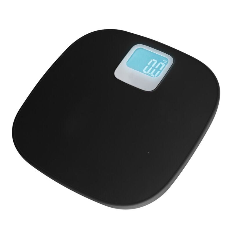 BALANÇA DE CASA DE BANHO DIGITAL PRETA EM PLÁSTICO DA KÜKEN