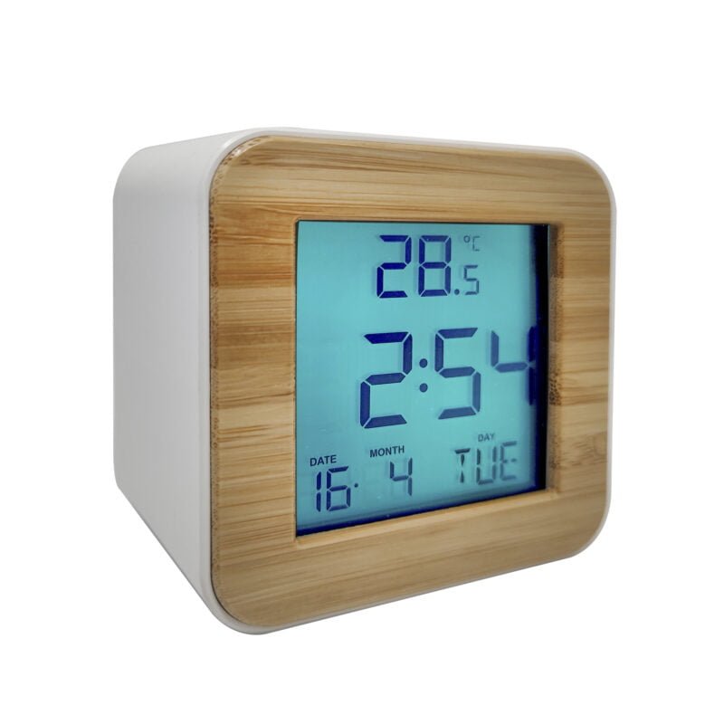 RELOJ DIGITAL CON ALARMA / CALENDARIO Y TEMPERATURA