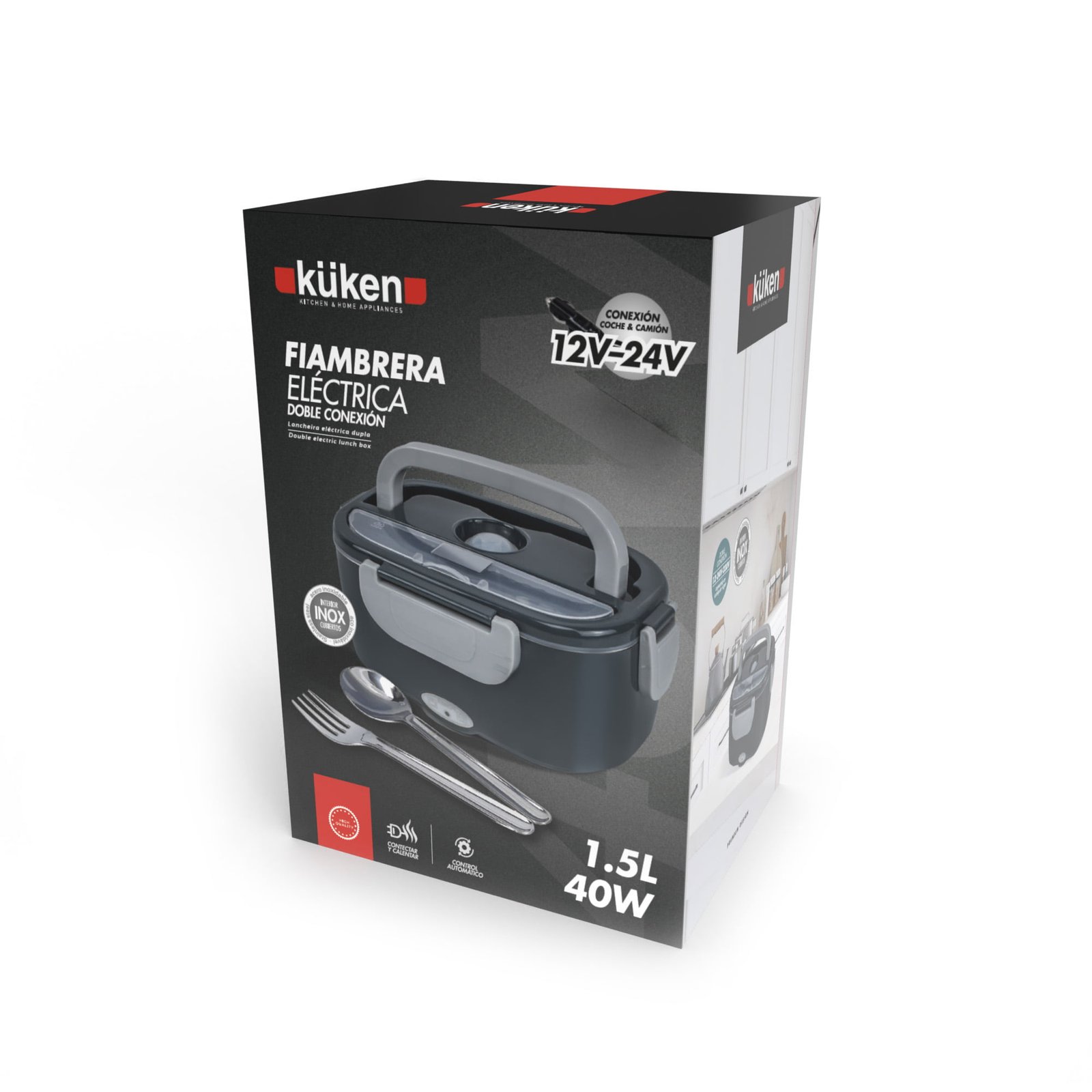 FIAMBRERA ELECTRICA KUKEN PARA COCHE 12V-24V 1.5L. - Image 6