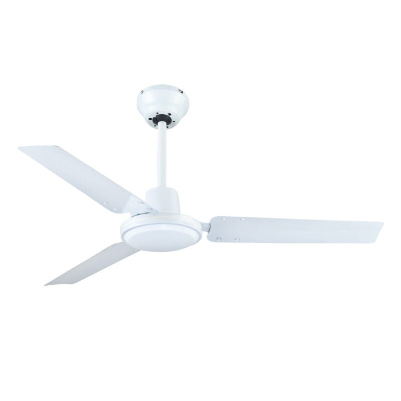 VENTILATEUR DE PLAFOND BLANC 70W 3 PALES 122CM
