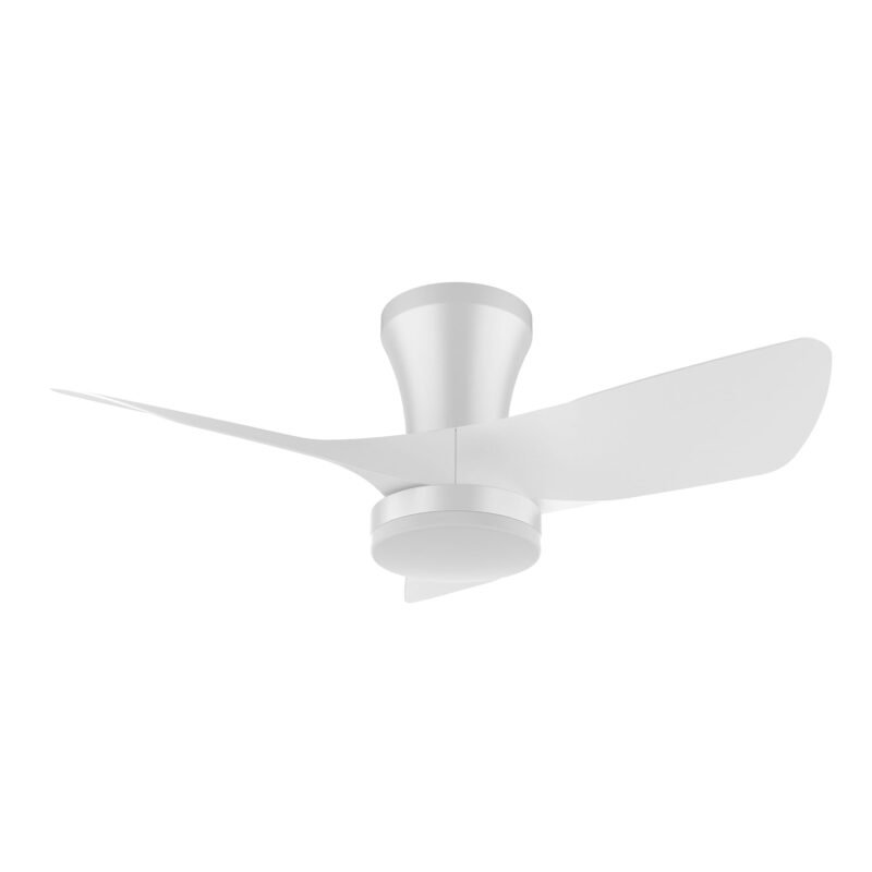VENTILATEUR DE PLAFOND DC BLANC LED 3 PALES 76CM