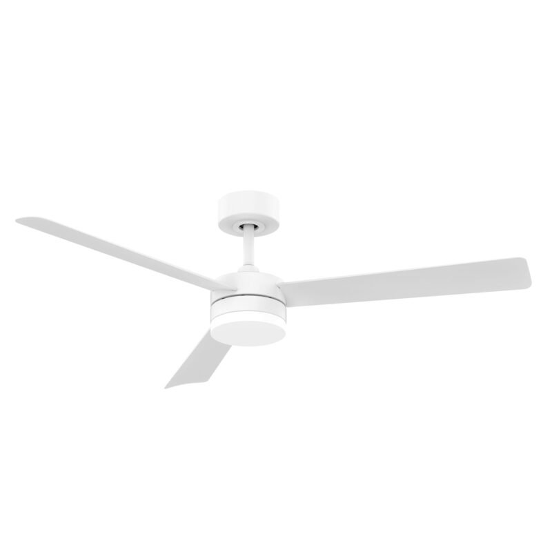 DECKENVENTILATOR DC WEISS LED 3 BLÄTTER 132CM