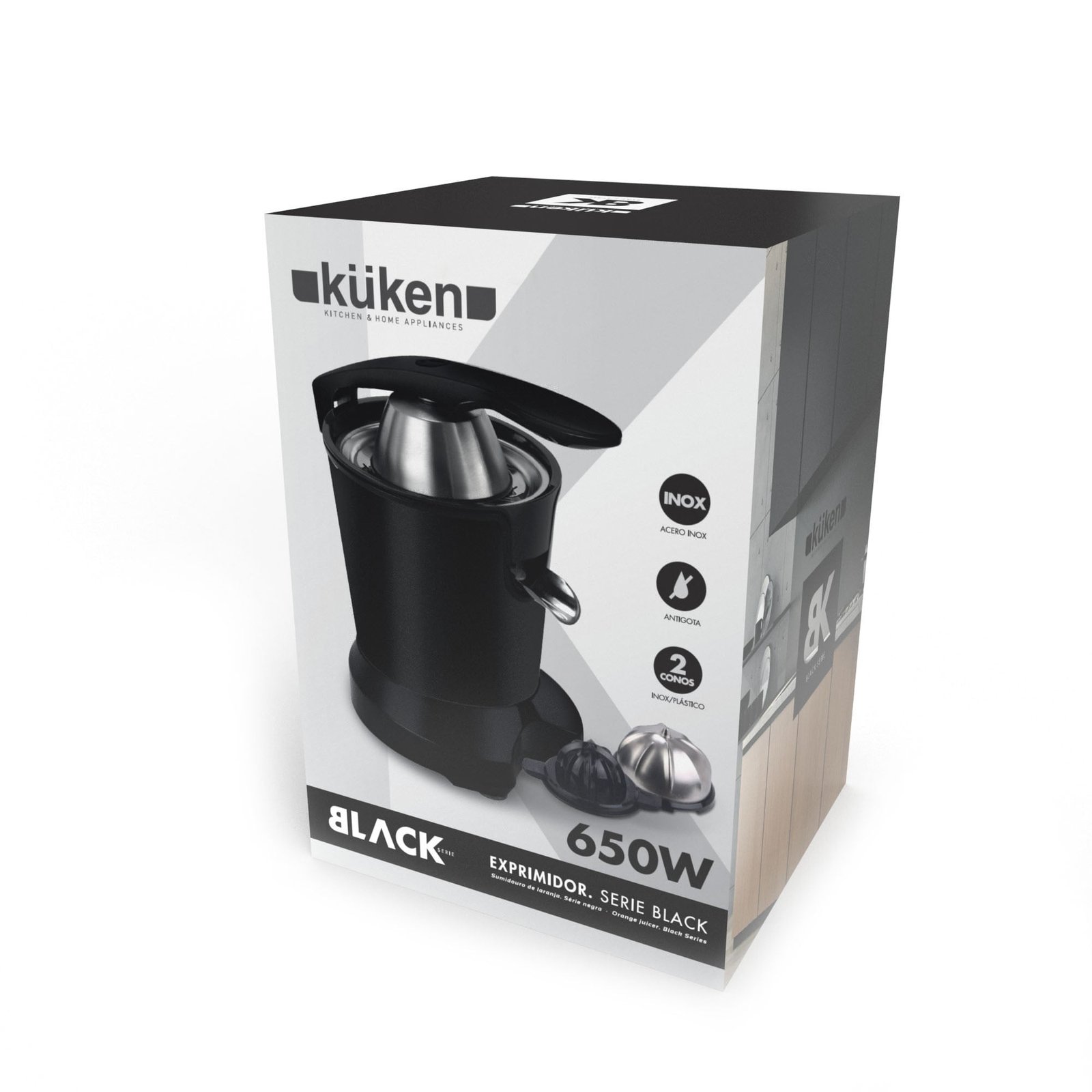ORANGE JUICER WITH ARM 650W KUKEN BLACK - Bild 5