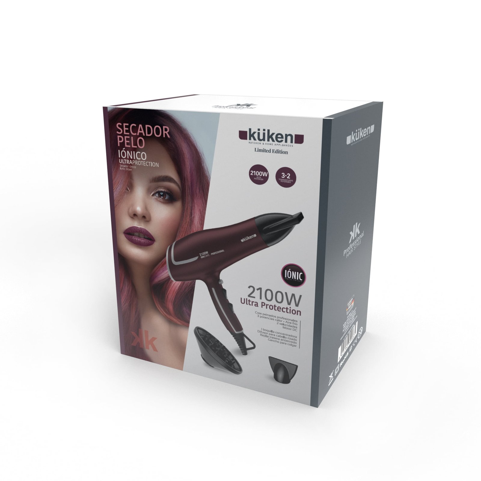 SECADOR PROFESIONAL IÓNICO 2100W LILA - Image 4