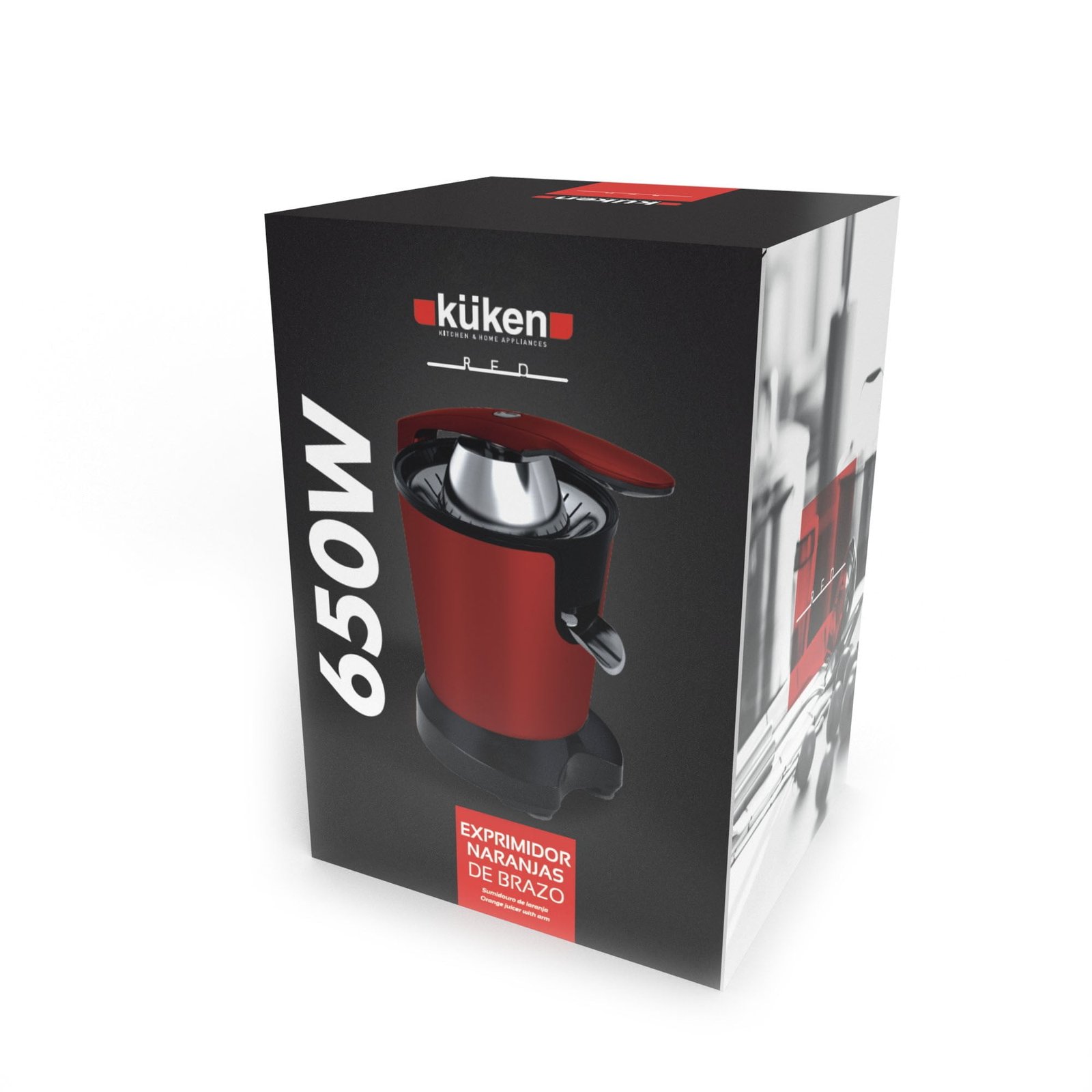 EXPRIMIDOR NARANJAS CON BRAZO 650W KUKEN RED - Image 5