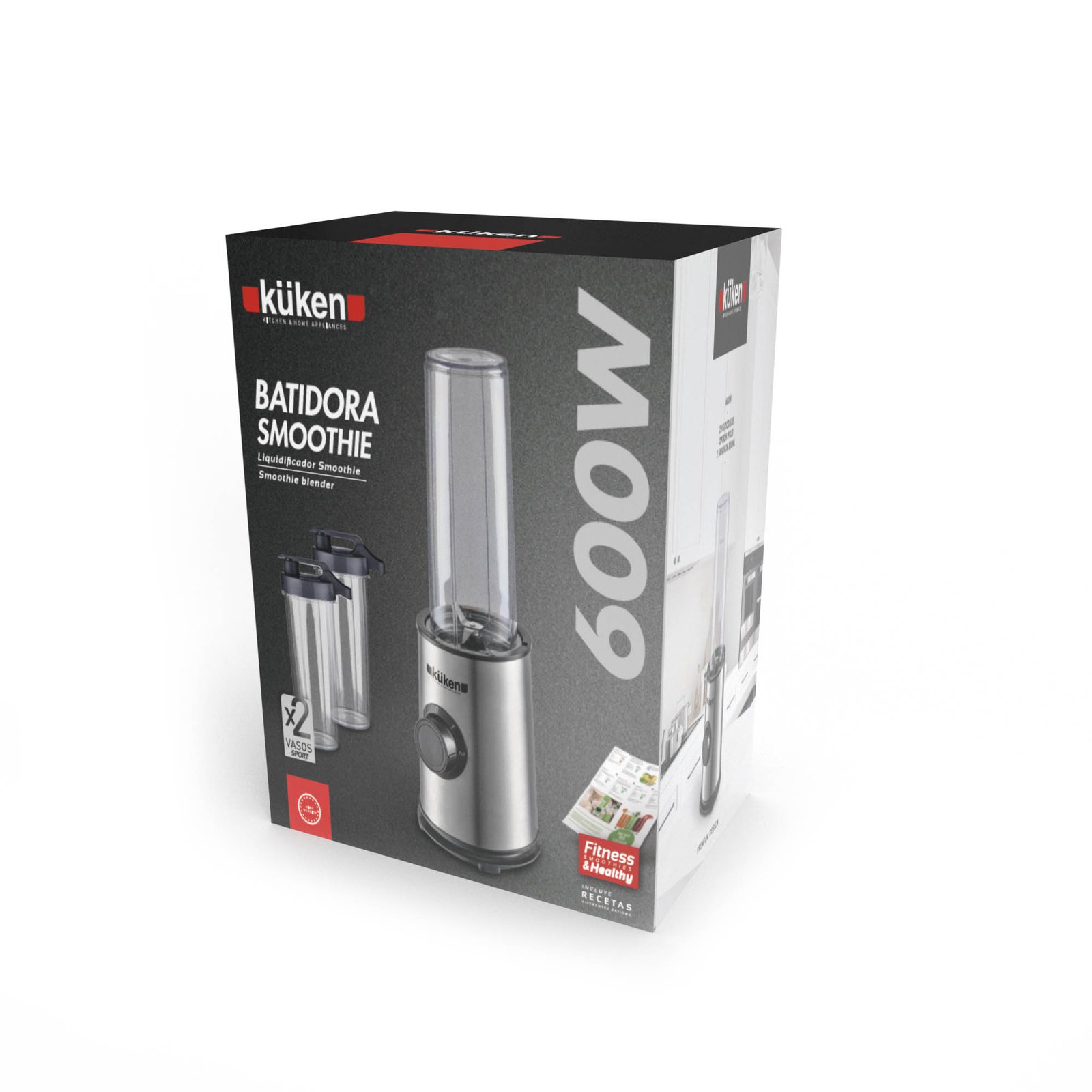 KÜKEN SMOOTHIE BLENDER 800ML 2 TASSEN 600W - Bild 3