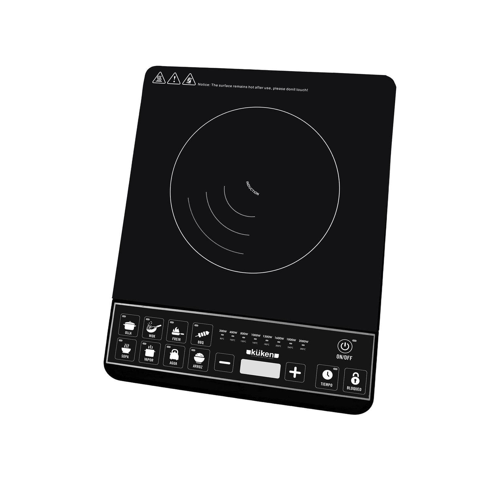 PLACA INDUCCIÓN 2000W MULTIFUNCIÓN KÜKEN - Image 2