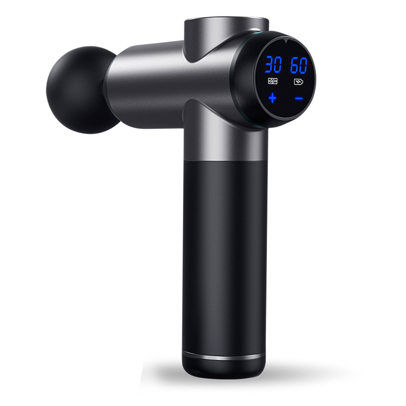 PISTOLA MASAJE DIGITAL 8 CABEZALES Y 99 VELOCIDADES 18W – Bild 2