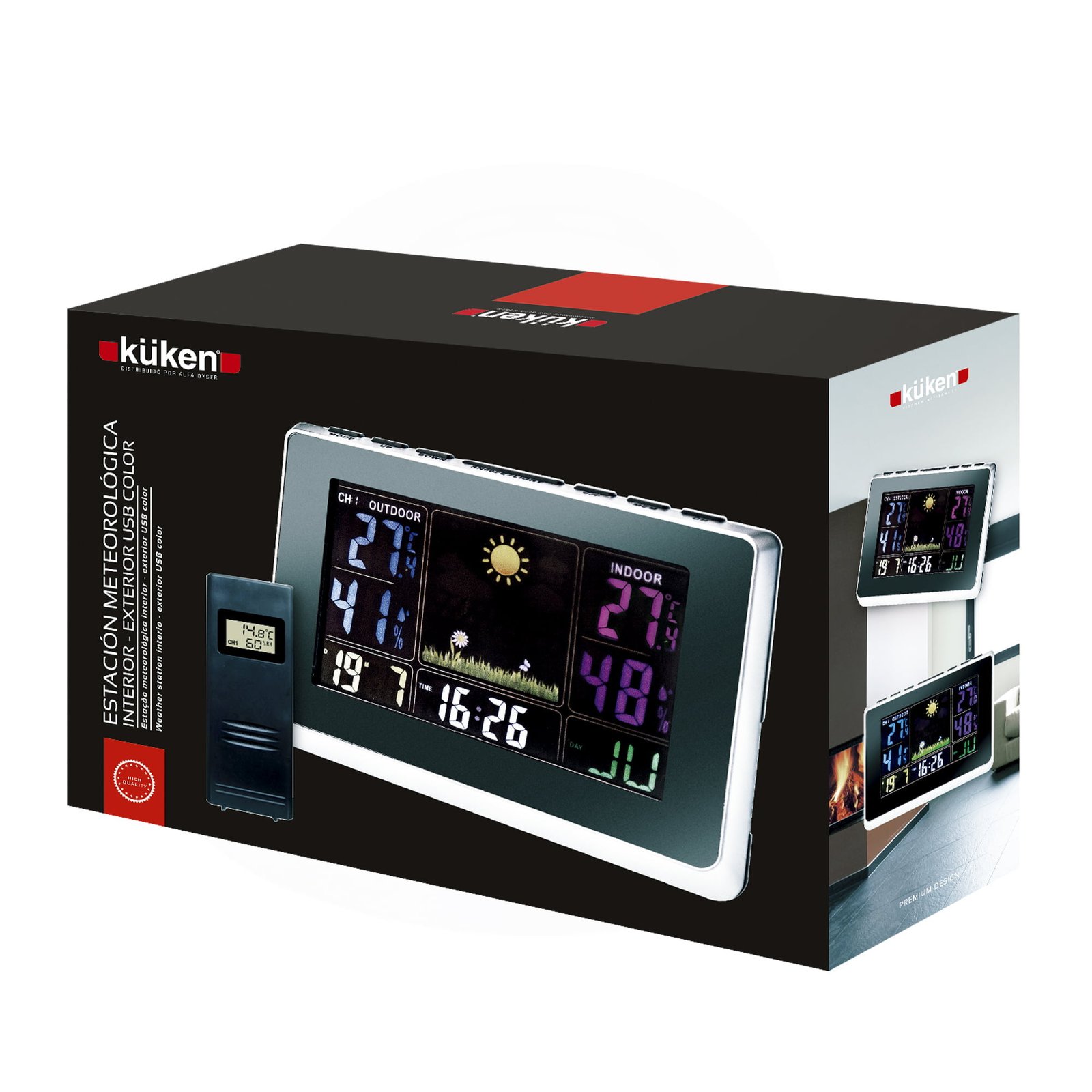 Caja estación meteorológica exterior